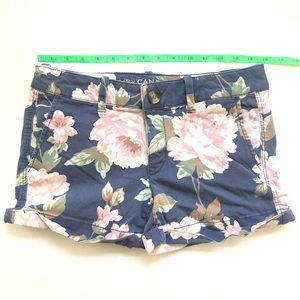 AEO X TWILL midi floral shorts